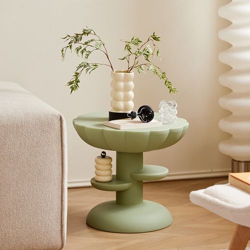 北欧奶油风沙发边几家用客厅落地摆件创意角几花朵桌云朵茶几边几