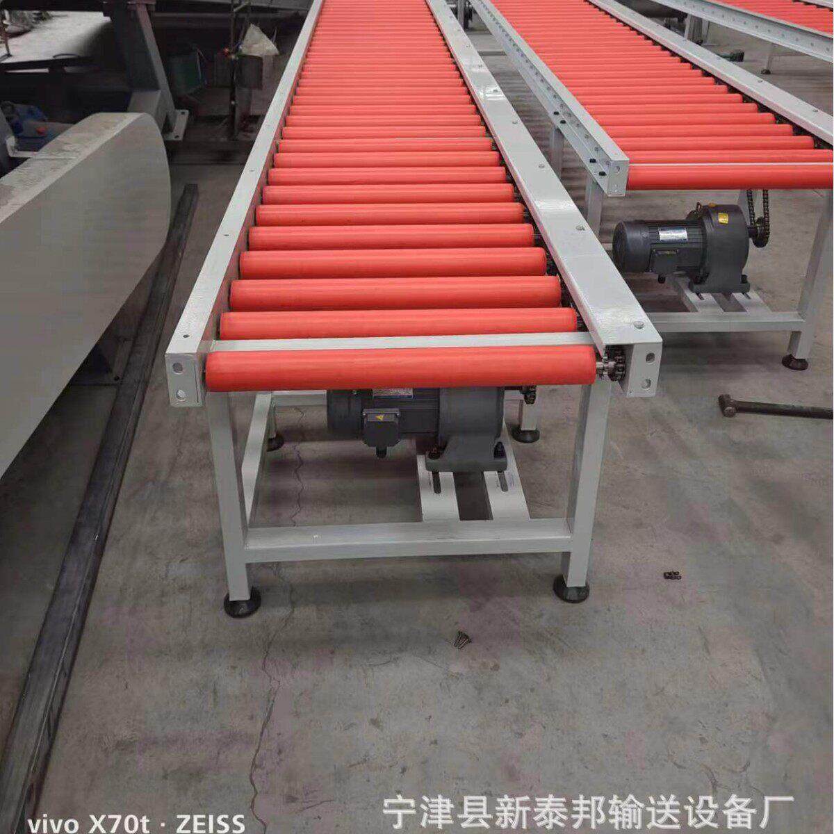 滚筒输送机厂家定制食品快递分拣转弯纸箱托盘装货卸货滚筒输送机