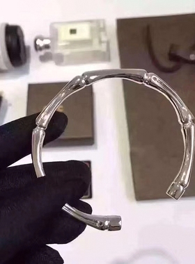 2022竹节手镯 纯银925情侣男女款手环手錬手饰网红玉镯子冷淡风