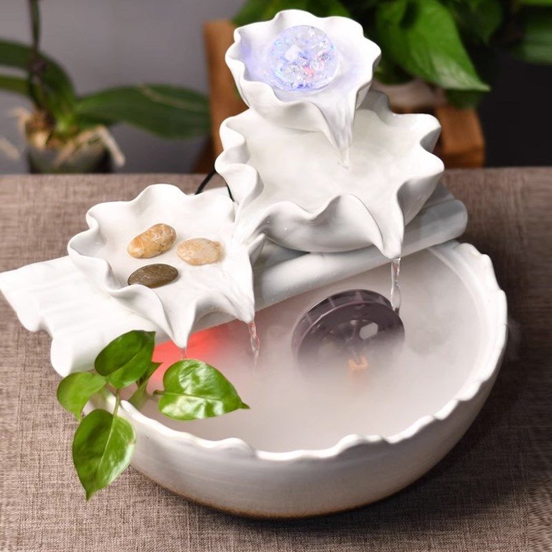 家居创意流水招财生财摆件桌面加湿风水轮球水晶转珠加湿喷泉鱼缸,家居饰品,装饰摆件,淘宝优惠券,粉丝福利购,淘宝优惠卷
