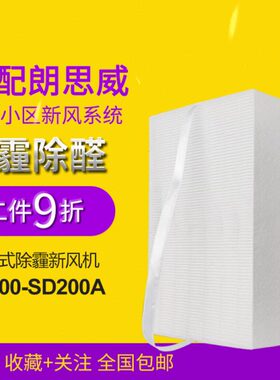 适配万科小区朗思威天花新风滤芯YG0904/CS100-SD200A高效过滤网