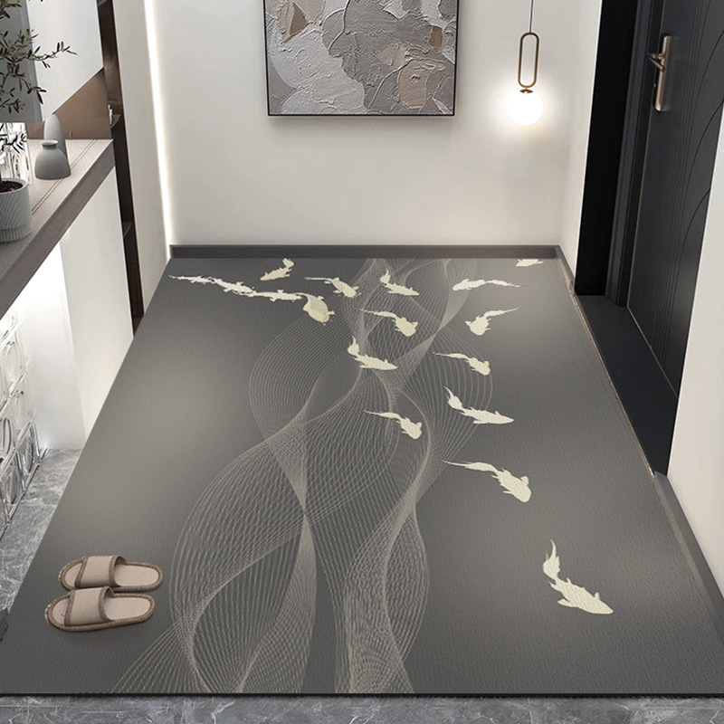 2024新款e入户门地垫高端硅藻泥防滑速干门口地垫进门可自由裁剪