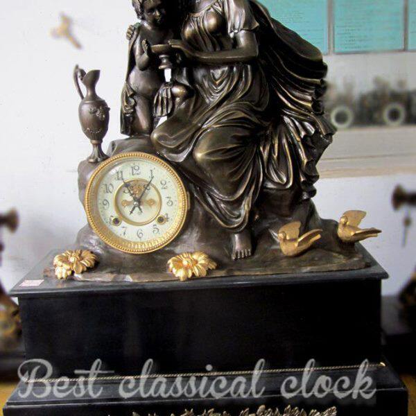 全铜母子钟|仿古钟表|欧式座钟|古典机械挂钟|老式上弦钟表|仿古