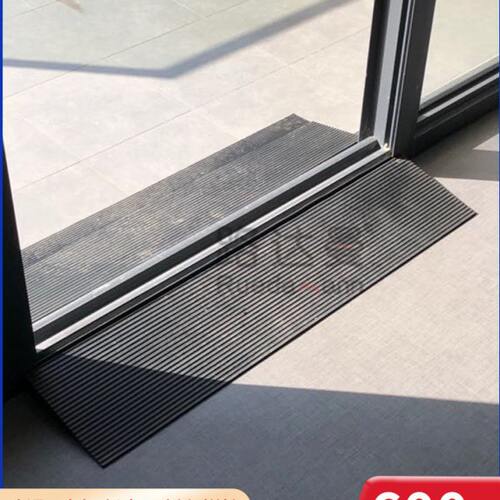 路达曼门槛斜坡垫橡胶坡道扫地机爬坡室内外防滑防绊倒家用台阶垫