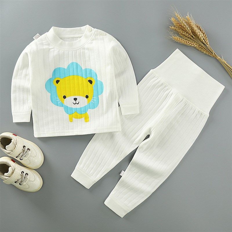 儿童秋衣秋裤套装纯棉婴儿高腰内衣裤分体宝宝全棉打底睡衣裤春秋,童装/婴儿装/亲子装,内衣套装,淘宝优惠券,粉丝福利购,淘宝优惠卷