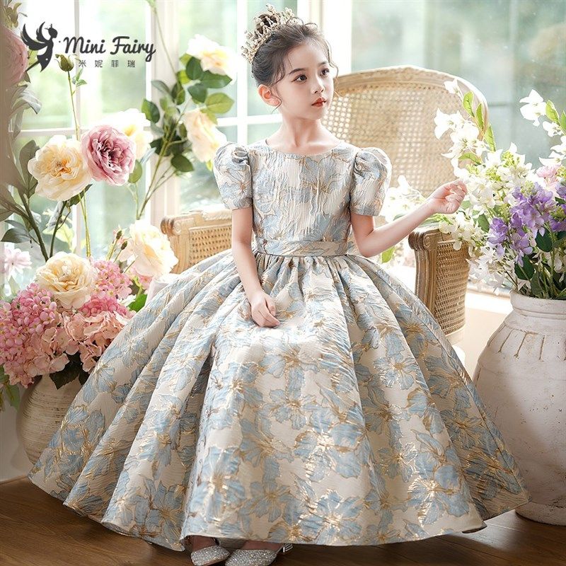 女童轻奢走秀公主裙高端宴会晚礼服元旦节日主持人比赛钢琴演出服,童装/婴儿装/亲子装,儿童礼服,淘宝优惠券,粉丝福利购,淘宝优惠卷