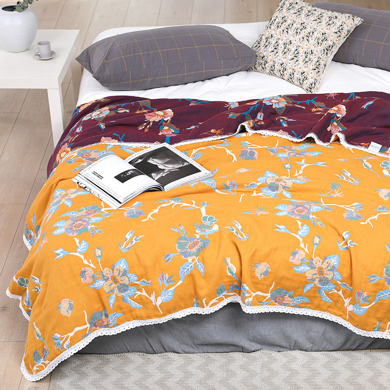 五层纱布毛巾被纯棉单人加厚全棉毯子夏季儿童婴儿午睡盖毯夏凉被,床上用品,休闲毯/毛毯/绒毯,淘宝优惠券,粉丝福利购,淘宝优惠卷