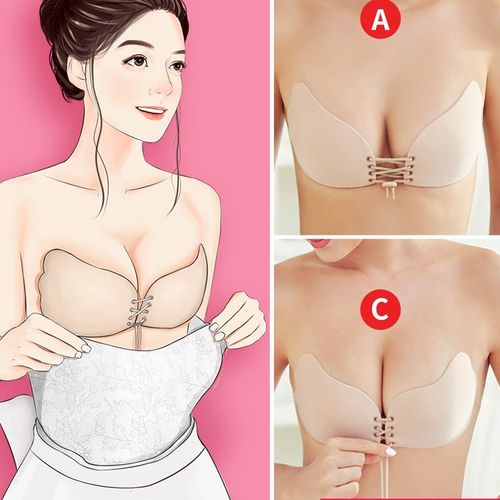 胸贴女夏季薄款婚纱用聚拢隐形文胸大胸显小加厚上托礼服乳贴