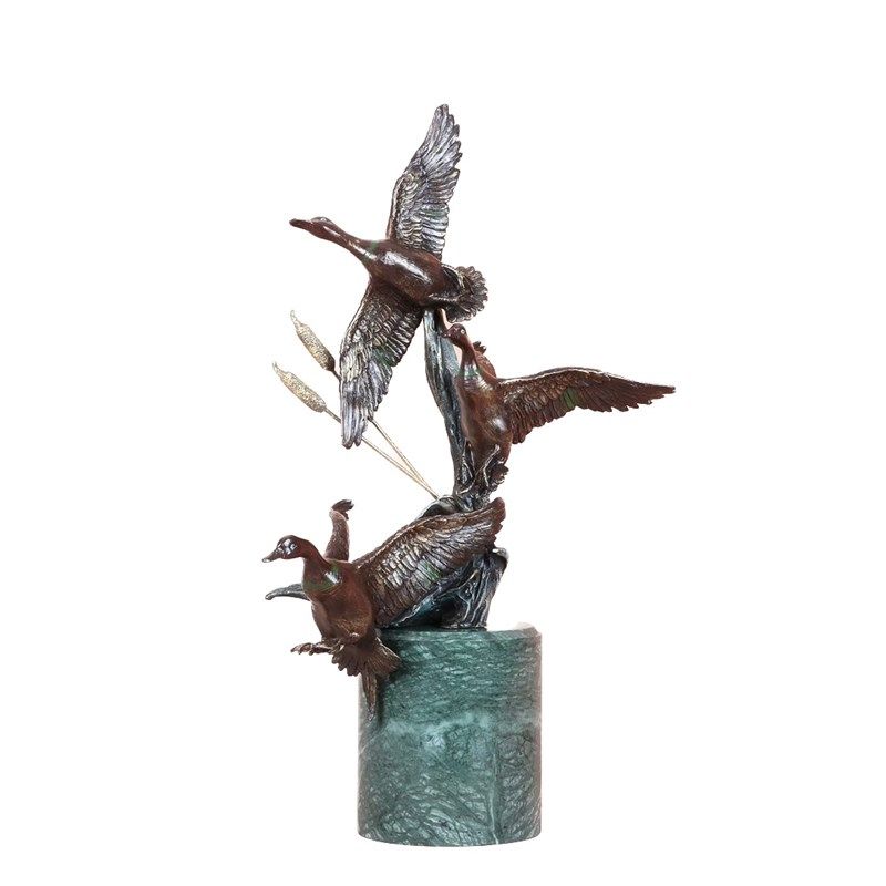 铜雕塑飞翔的野鸭子铜像群鸭工艺品摆饰家居装饰品创意礼品客厅玄,家居饰品,桌面摆件,淘宝优惠券,粉丝福利购,淘宝优惠卷