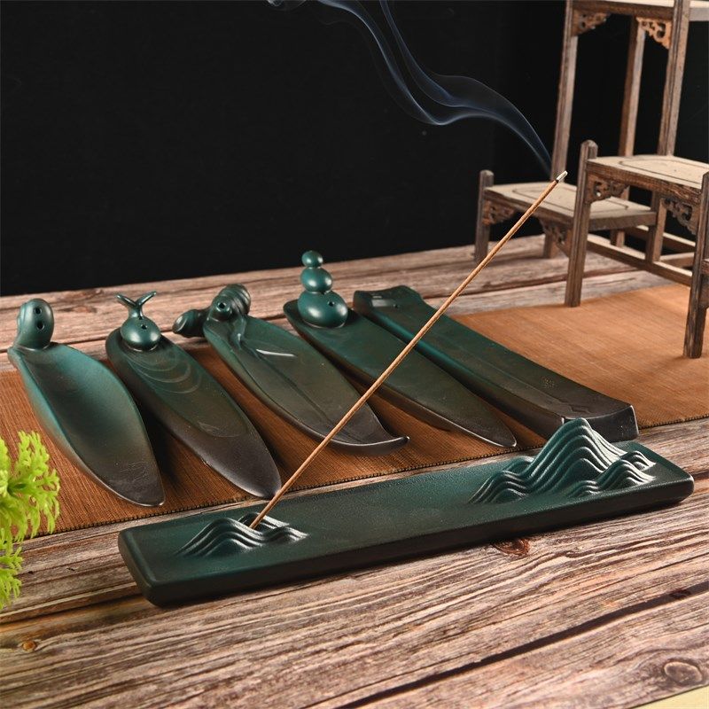 仿古香插线香炉香座陶瓷摆件家用室内禅意茶道檀香炉香托香薰炉,家居饰品,香托/香盘/香座/香插,淘宝优惠券,粉丝福利购,淘宝优惠卷