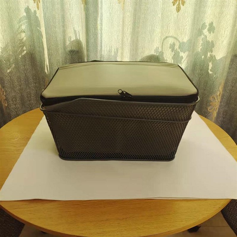 金属车筐带内筐大容量电u动车车框黑色车篮内胆防尘防漏皮革车包