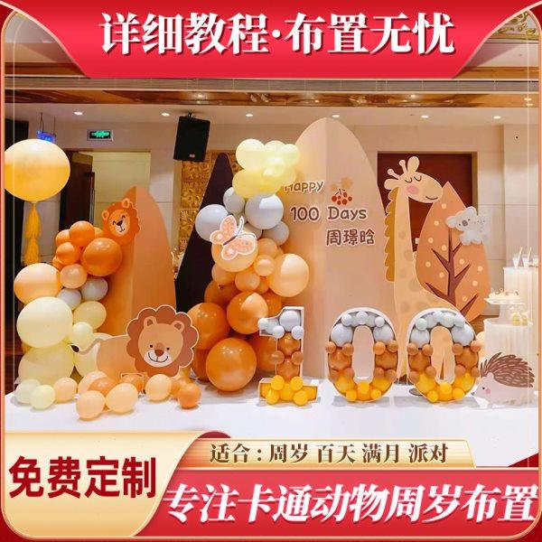 卡通森系宝宝百天百日宴周岁生日布置装饰男女孩场景背景墙kt板,节庆用品/礼品,装扮布置套餐,淘宝优惠券,粉丝福利购,淘宝优惠卷