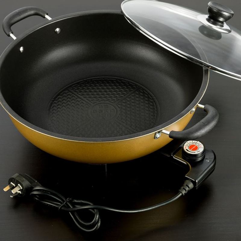 家用连体可炒菜煮饭插电锅1一体式2小型4L人3能煲汤做饭炒锅电烧