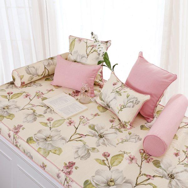 北欧飘窗垫窗台垫定做 韩式窗户榻榻米垫 海绵飘窗垫四季通用夏季