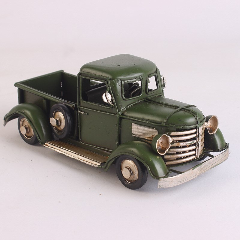 圣诞创意礼品复古皮m卡车模型家居礼品摄影道具咖啡厅酒吧装饰摆