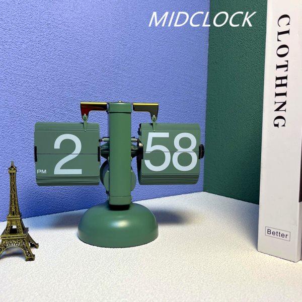 北欧复古自动翻页时钟欧式简约家用客厅翻页钟桌面座钟机械摆钟,家居饰品,座钟,淘宝优惠券,粉丝福利购,淘宝优惠卷