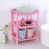 多功能迷你卫生间三角架层浴室置物架落地收纳架厨房储物桌面小型