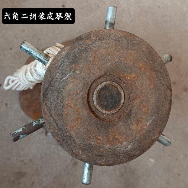 手工音圆形八角八二胡六角名牌皮胡扁胡工具顺艺蒙蒙八角皮高演奏