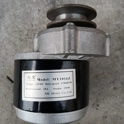 刷A形皮带轮减速电机 12V250W(JX)1016Z直流电机