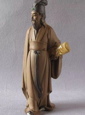 石湾陶瓷公仔苏东坡携琴访友文人摆件门店音乐学校琴行装饰送礼品