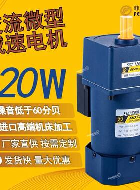 厂家现货直供120W硬齿面微型交流减速电机ILANDE