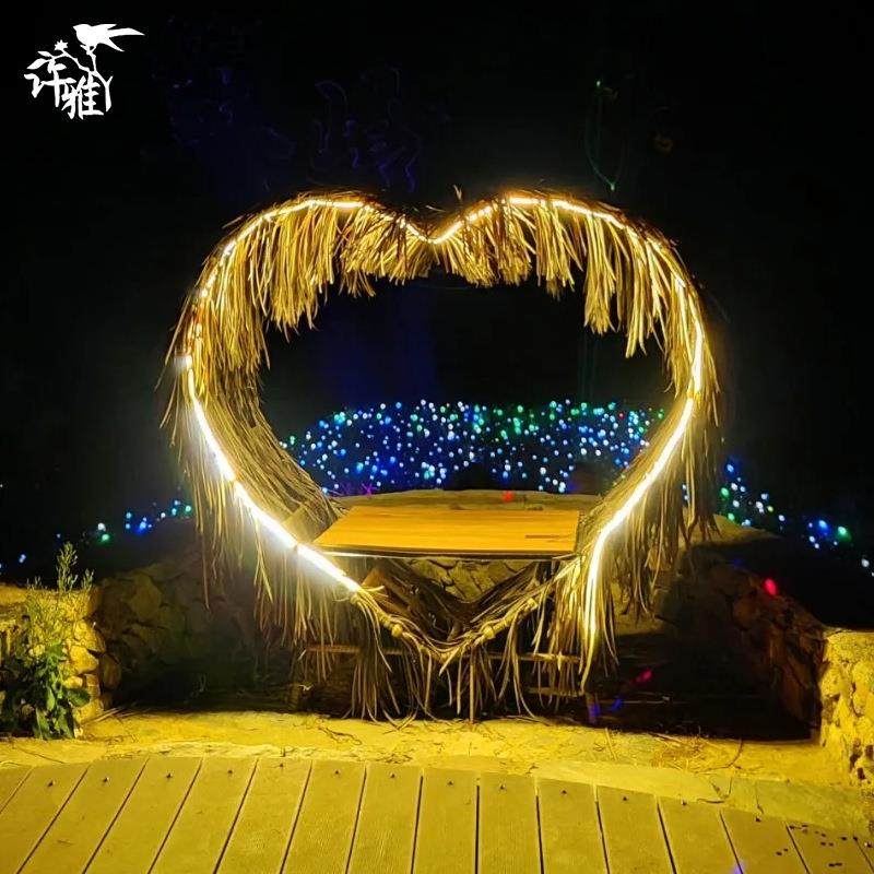 巴厘岛鸟巢灯景区心形网红打卡景观婚纱拍摄道具户外拍照秋千吊椅,家装灯饰光源,景观庭院灯饰,淘宝优惠券,粉丝福利购,淘宝优惠卷