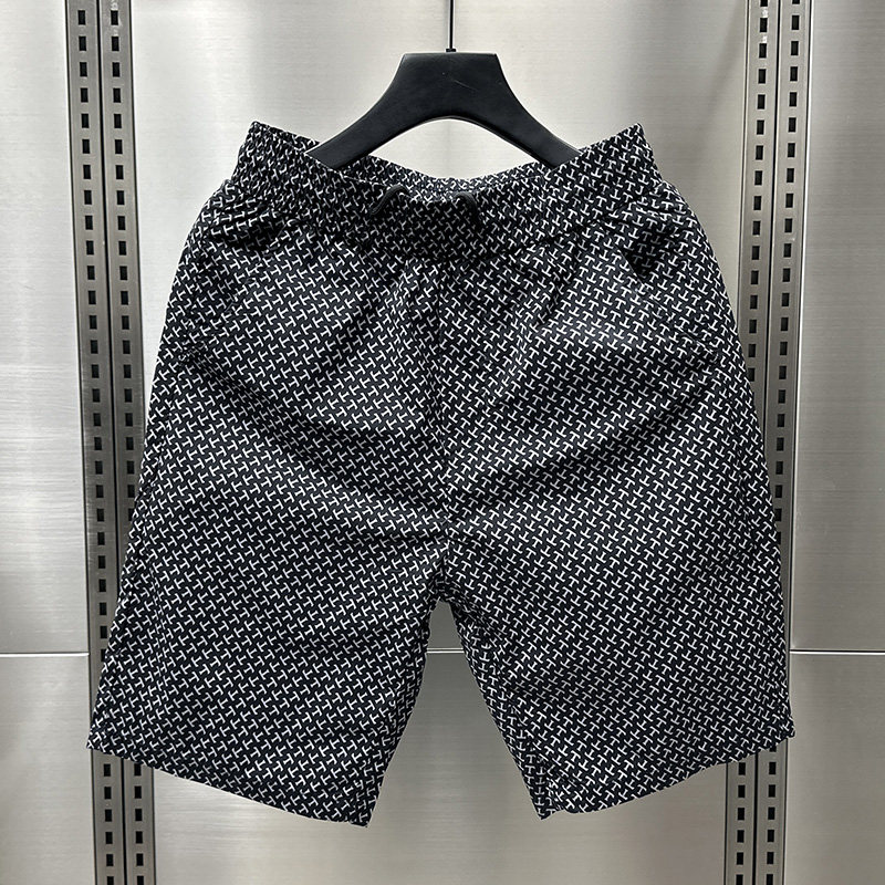 流行格子系休闲短裤男夏天外穿五分裤2024夏季新款男士运动沙滩裤,男装,短裤,淘宝优惠券,粉丝福利购,淘宝优惠卷