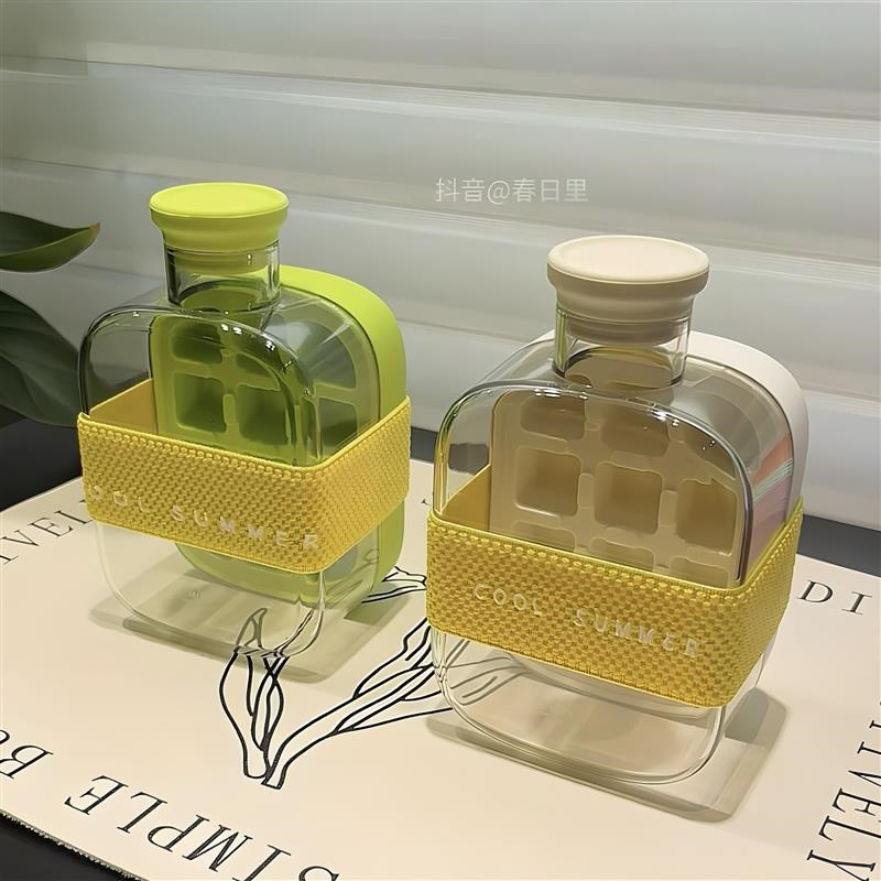 【清凉好物】冰块模具按压式冰格食品级制冰神器便携吸管水杯冰壶图片