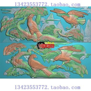 L扫描图精雕图四季花梅兰竹菊牡丹古建花开富贵深雕花鸟松柏鸟鹰