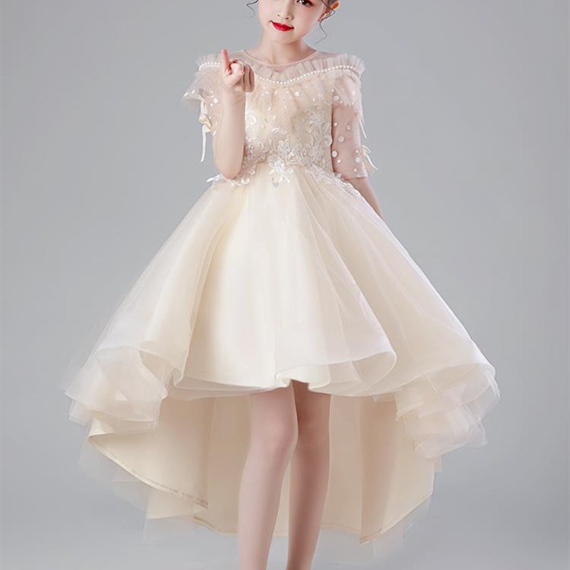 合唱指挥礼服女儿童六一幼儿园主持人小学生裙子高端女童钢琴演