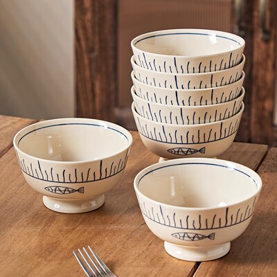 陶瓷米饭碗个人单个餐具套装家用2025新款高颜值特别好看的迁乔碗