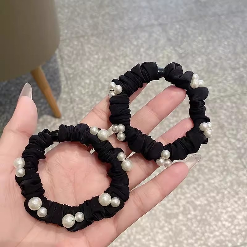 简约高级感珍珠发圈女韩系气质