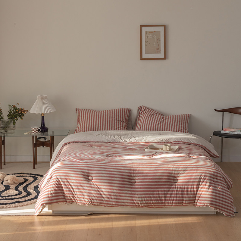 天竺棉冬被针织棉春秋被芯A类全棉单双人日式纯棉裸睡可机洗被子,床上用品,化纤被,淘宝优惠券,粉丝福利购,淘宝优惠卷