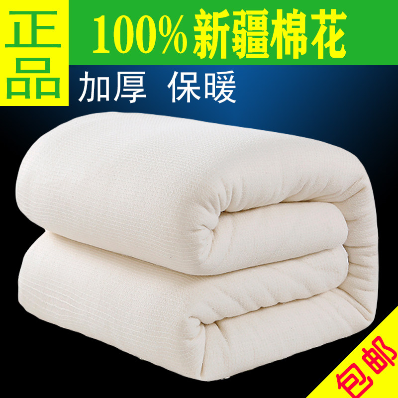 新疆棉花被芯被褥铺底纯棉花春秋被芯垫被床垫加厚保暖冬被棉絮芯,床上用品,棉花被,淘宝优惠券,粉丝福利购,淘宝优惠卷