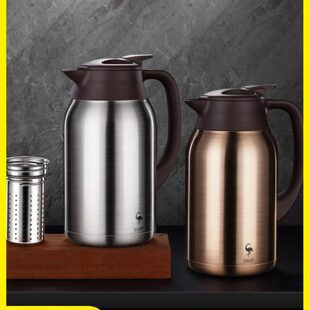 SSGP三四钢316L不锈钢保温壶家用大容量户外便携按压式保温瓶水壶