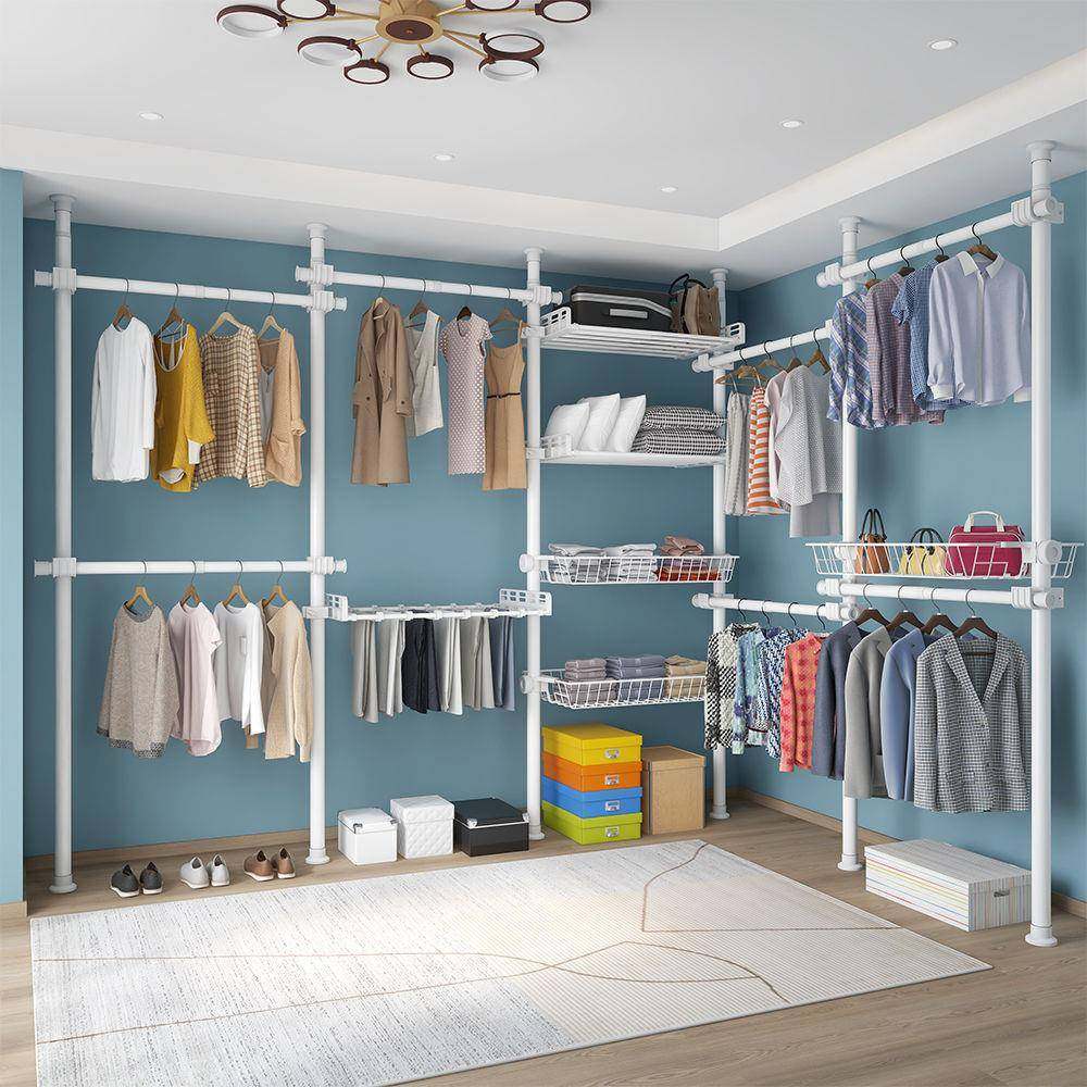 免打孔免粘顶天立地挂衣架落地衣帽间可伸缩杆开放式晾衣柜垒德株,自行车/骑行装备/零配件,更多零件/配件,淘宝优惠券,粉丝福利购,淘宝优惠卷