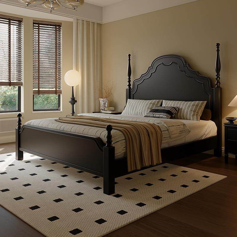 安娜床美式复古实木床1.8米卧室家具法式中古黑色高级感大床,清洗/食品/商业设备,风口/风叶/风机配件,淘宝优惠券,粉丝福利购,淘宝优惠卷