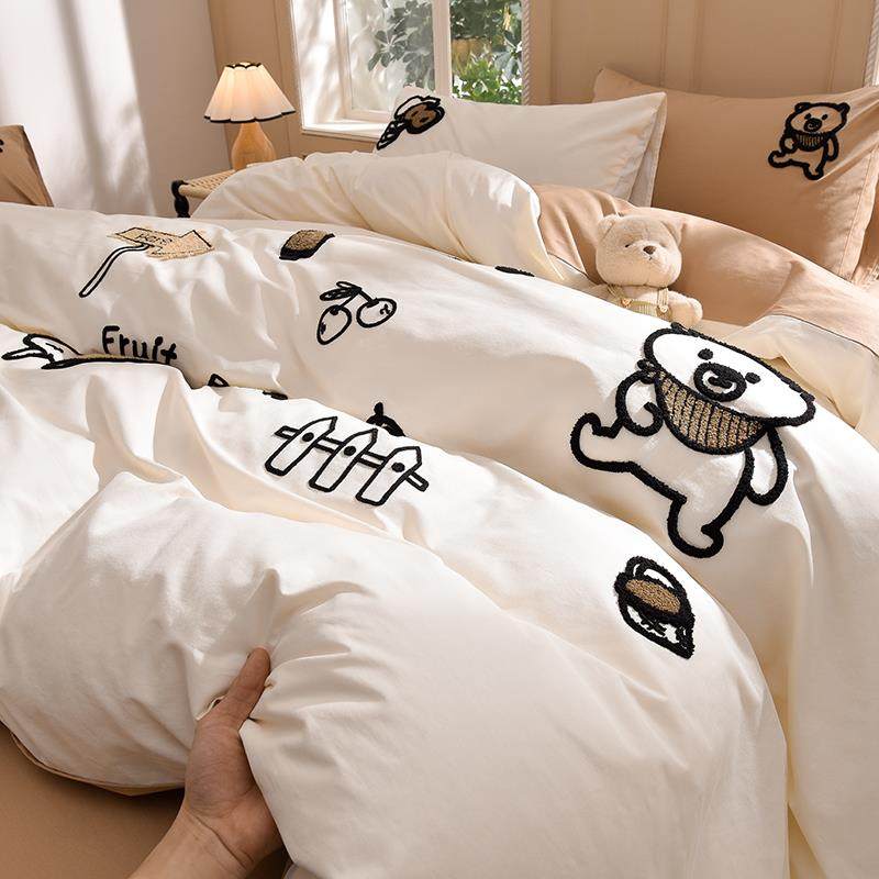 可爱卡通水洗棉纯棉床上四件套全棉被套儿童男床品床笠三件套床单,自行车/骑行装备/零配件,更多零件/配件,淘宝优惠券,粉丝福利购,淘宝优惠卷