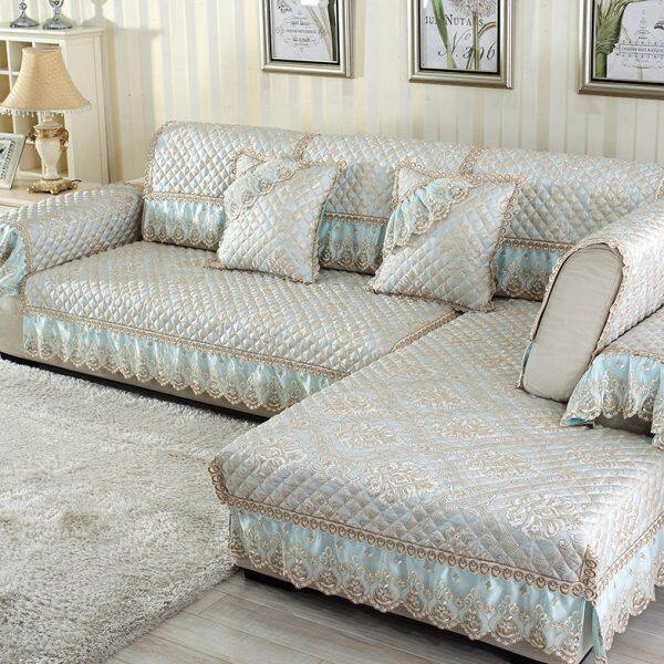 欧式沙发垫布艺防滑四季通用简约现代客厅沙发坐垫全包沙发套巾罩