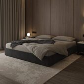 无床头床布艺布床双人床现代简约无靠背轻奢床小户齐边储物床婚床