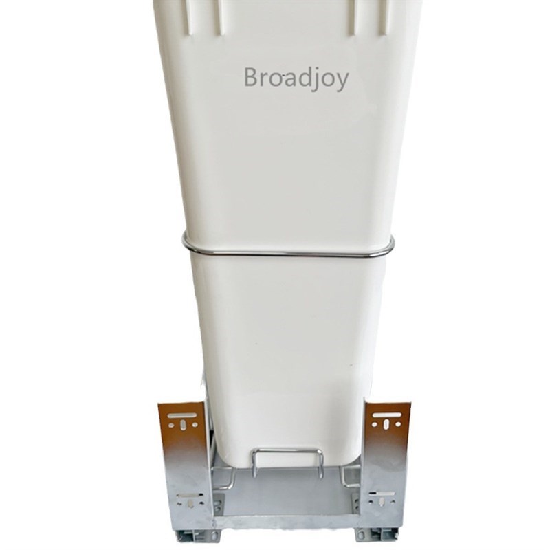 厨房高身抽拉嵌入l隐藏式厨余垃圾桶橱柜拉篮干湿分离大号连门家