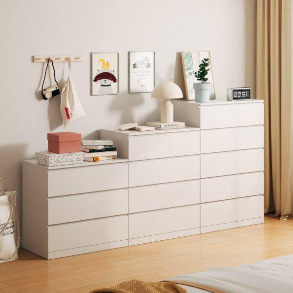 可比熊实木六斗柜抽屉柜现代储物柜卧室收纳柜简约马尔姆可定制