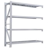 轻型仓储货架 三个起 白色四层副架 200 臻远