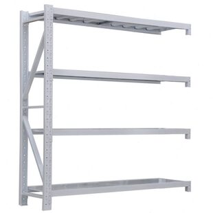 轻型仓储货架 三个起 白色四层副架 200 臻远