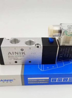 AINIK艾尼克气动元件 气控电磁阀4V310/4V210/4V110-06/08/10/15