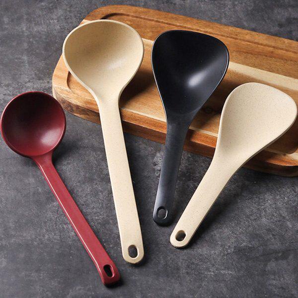 合金汤勺不粘锅专用大小号耐高温粥勺盛汤拉面勺家用电饭煲打饭勺