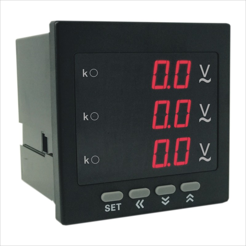 数显三相电压电流表高精度380wV智能220V多交流电数字水电工程甩