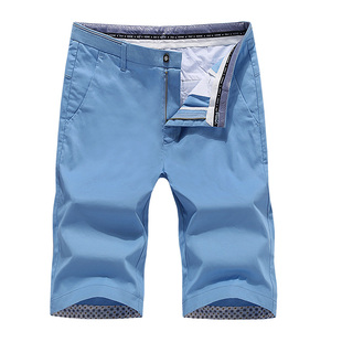 五分裤 2021夏季 纯棉直筒中年裤 男士 子 男装 修身 韩版 休闲短裤 新款