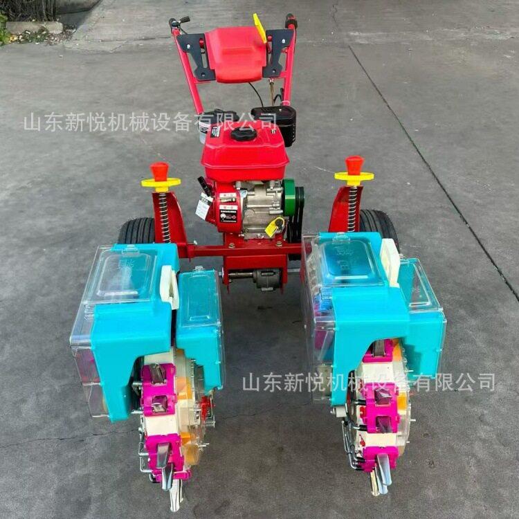 鸭嘴播种机汽油自走2行玉米点播机种同播非洲农用种玉米机