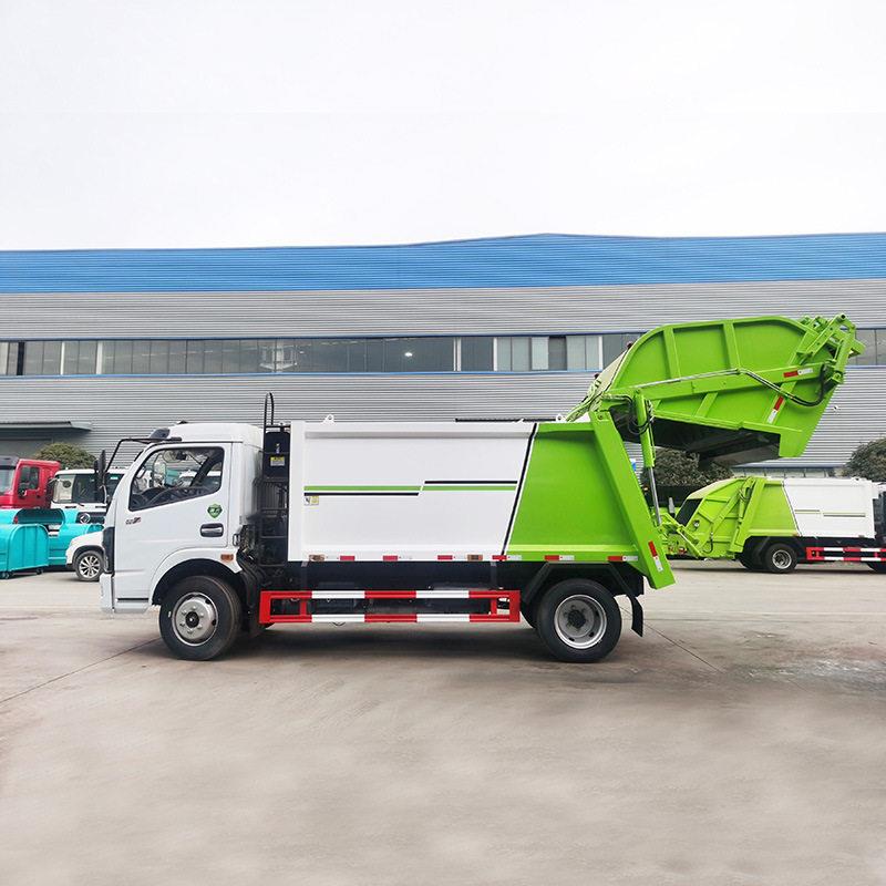 6方后箱压缩垃圾车可挂240L双桶玉柴发动机动力强自动装卸料